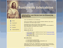 Tablet Screenshot of gebetsaktion.das-herz-jesu-apostolat.de